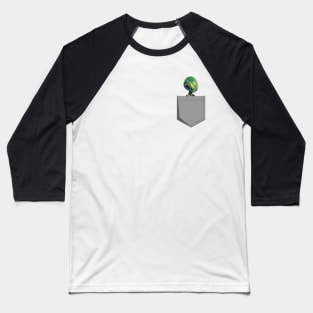 Alien pocket Baseball T-Shirt